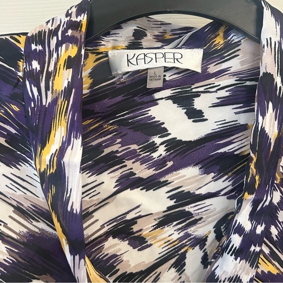 Kasper Women's Multicolor Sleeveless Top Large - Picture 6 of 7
